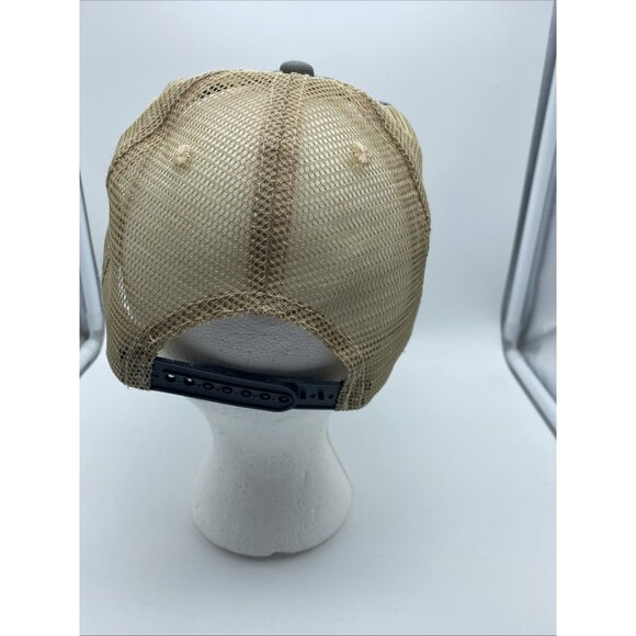 Trump 2020 Gray Tan Cap Trucker Hat Snap-back Summer - Picture 5 of 14